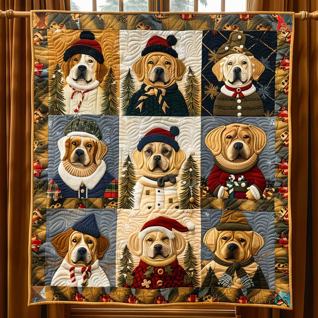 Dog Winter Wonderland WN1810023CL Quilt