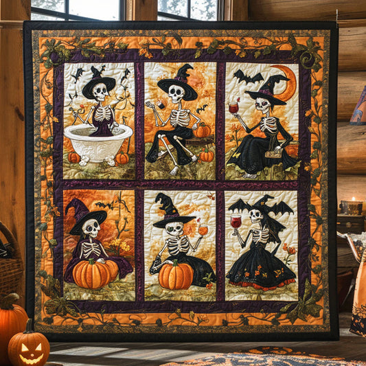 Wicked Night Skeleton WN2008121CL Quilt