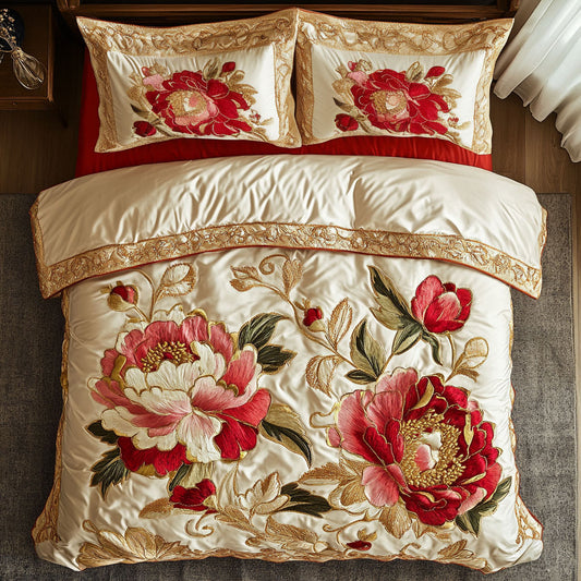 Regal Peony Bloom CW2509038CL Duvet Cover Set
