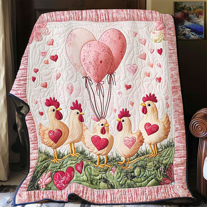 Valentine In Chicken Farm WY1701066CL Quilt