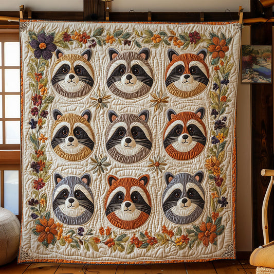 Baby Raccoon WY2702040CL Quilt