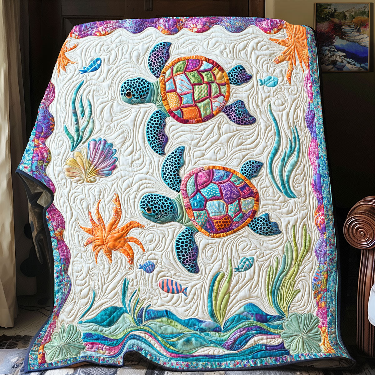 Ceramic Turtle CQ1606006CL Quilt
