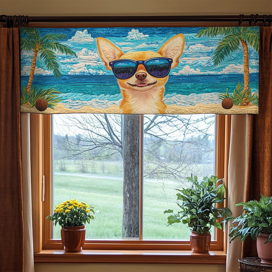 Chihuahua Beach WX2205011CL Quilted Valance