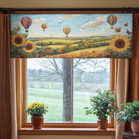 Floating Sunflower WN2003071CL Quilted Valance