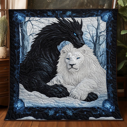 Winter Dragon And Lion WX0805043CL Quilt