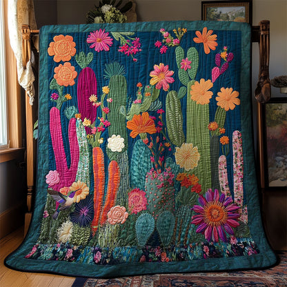 Vibrant Cactus Garden WN1211033CL Quilt