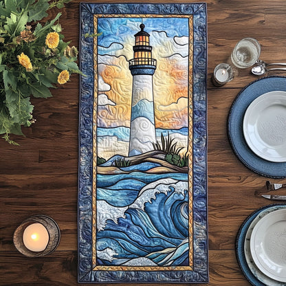 Harbor Lighthouse CW1301179CL Quilted Table Runner