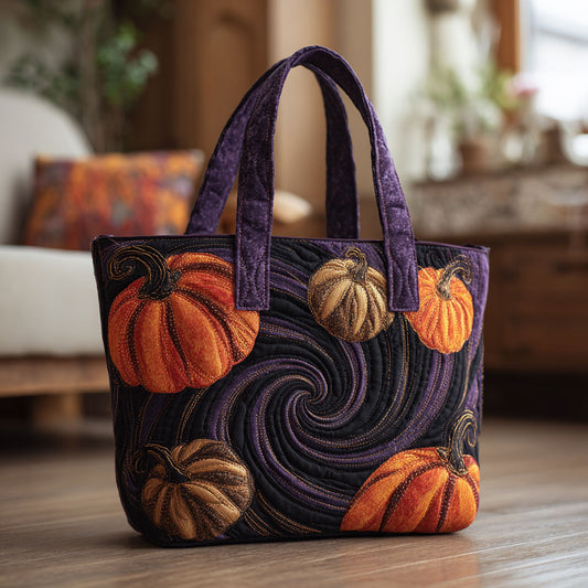 Pumpkin Magic CW2209032CL Quilted Tote Bag