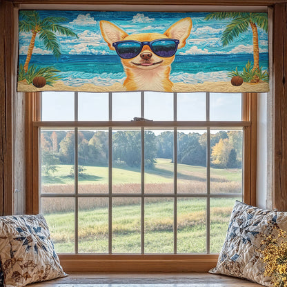 Chihuahua Beach WX2205011CL Quilted Valance
