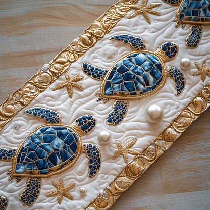 Ocean Opulence WY2304028CL Quilted Table Runner