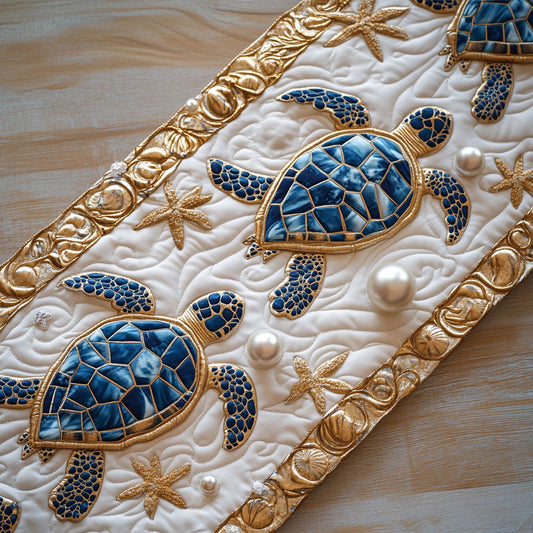 Ocean Opulence WY2304028CL Quilted Table Runner