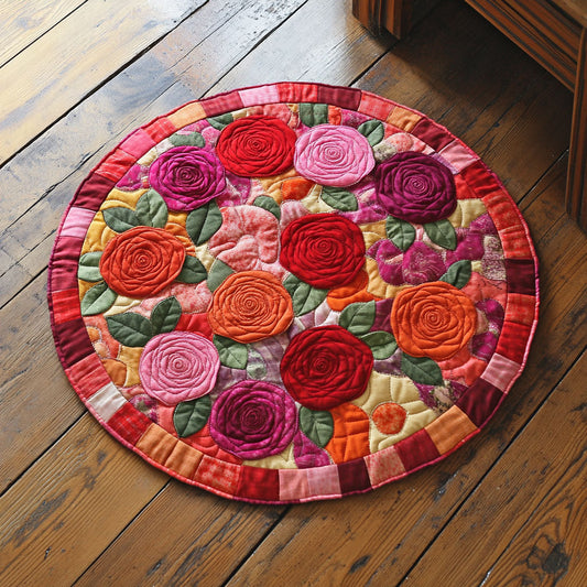 Rose Garden CP2306037CL Quilted Round Mat