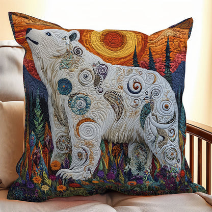 Bear Sunset WX0406071CL Quilt Pillow Case