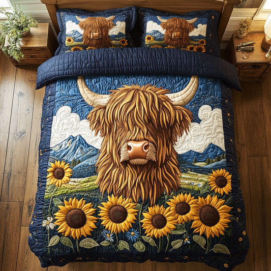Highland Cow Hug WN1707027CL Duvet Cover Set