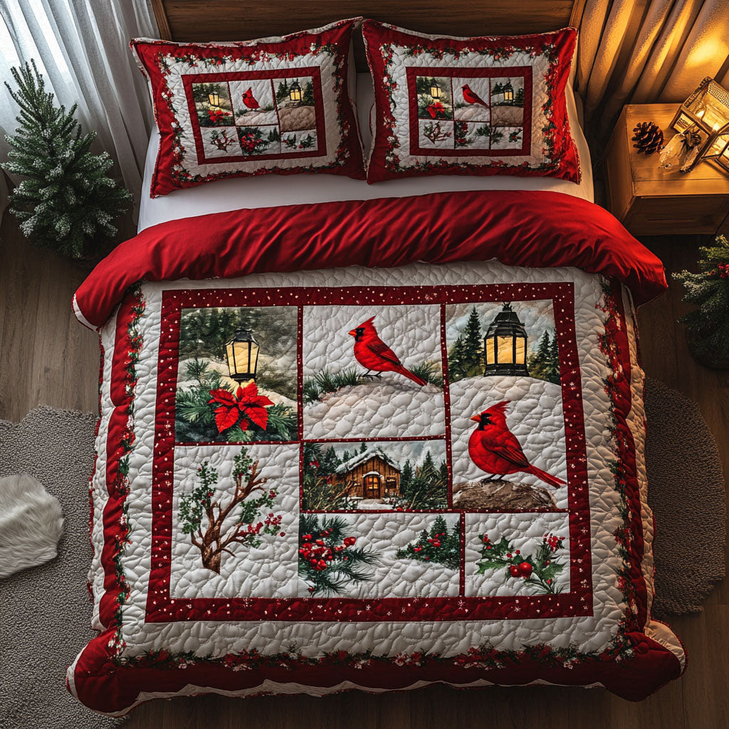 Winter Cardinal Glow CW0811017CL Duvet Cover Set