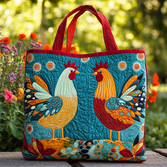 Charming Chicken CW1411017CL Quilted Tote Bag
