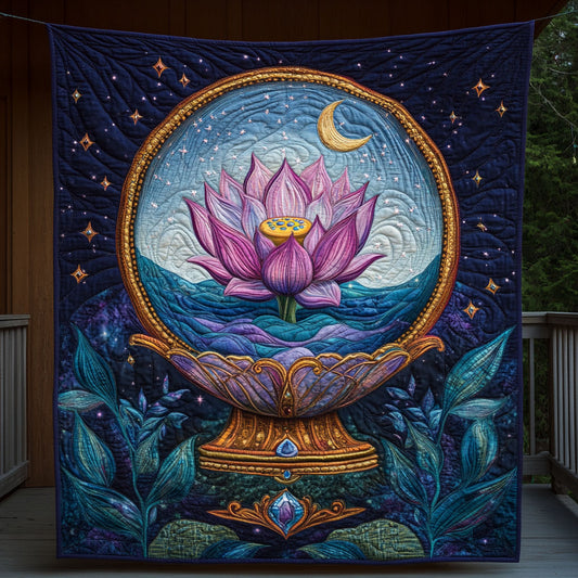 Mystic Lotus Orb WP2605024CL Quilt