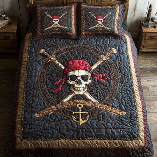 Pirates Skull WY2901095CL Duvet Cover Set
