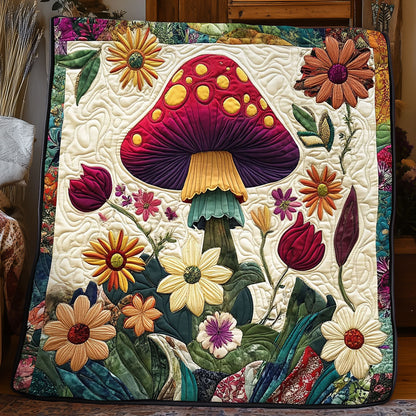 Psychedelic Mushroom WJ0504010CL Quilt