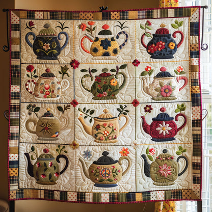 Vintage Teapot WJ3010025CL Quilt