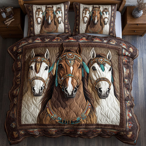 Three Native Horse CW0801051CL Duvet Cover Set