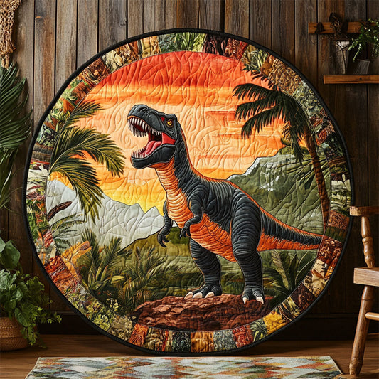 T-Rex Dinosaur WJ0304044CL Quilted Round Mat