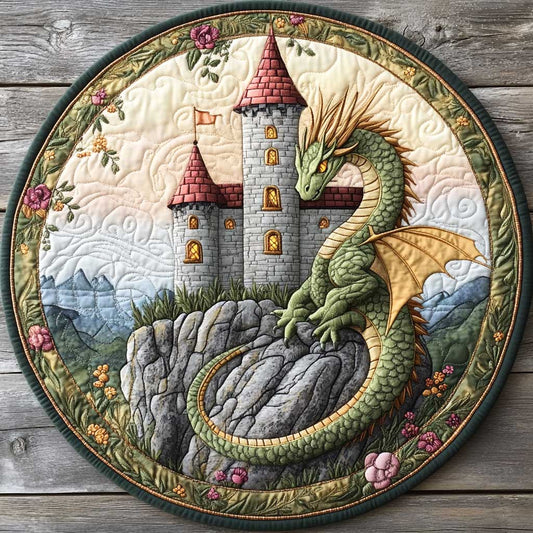 Fairy Dragon CQ1005025CL Quilted Round Mat