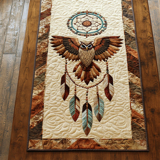 Owl Dreamcatcher WY2504040CL Quilted Table Runner