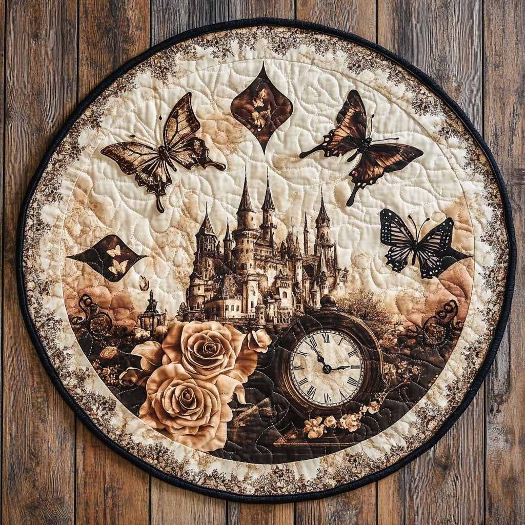 Castle Nocturne WN0408013CL Quilted Round Mat