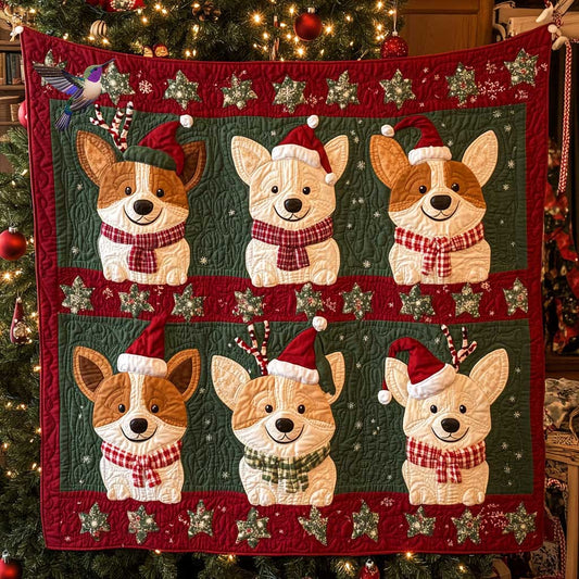 Corgi Christmas Spirit WN3110045CL Quilt