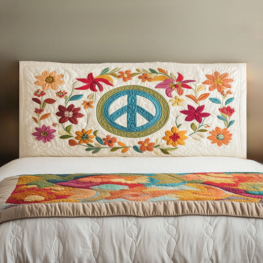 Sacred Peace WN2212018CL Quilted Headboard Slipcover