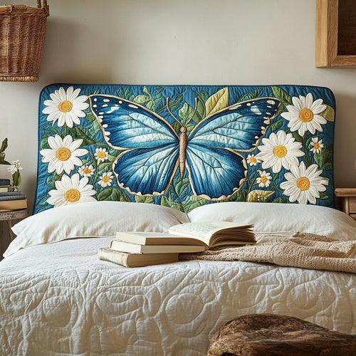 Butterfly Garden CW1812007CL Quilted Headboard Slipcover