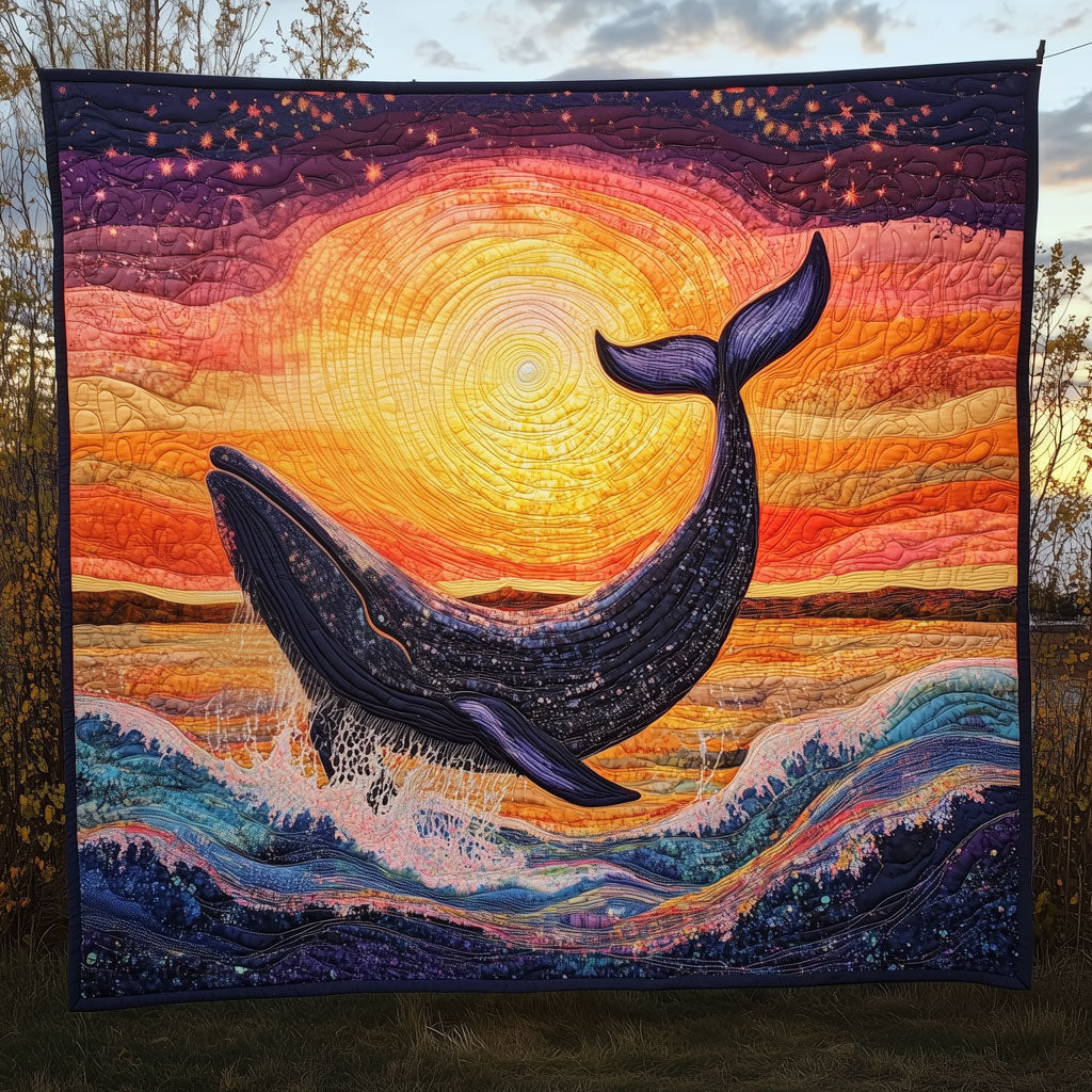 Sunset Whale Spiral LT1809034CL Quilt