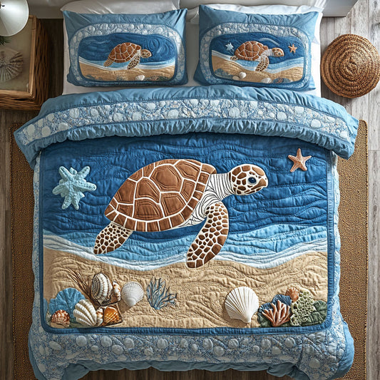Coastal Turtle CP1109102CL Duvet Cover Set