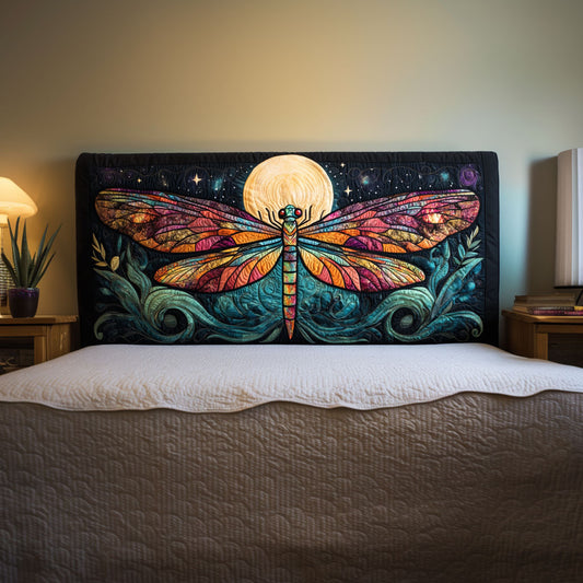 Midnight Moon Dragonfly KL1612006CL Quilted Headboard Slipcover