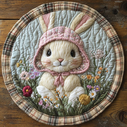 Sweet Bunny Patch WN1807094CL Quilted Round Mat