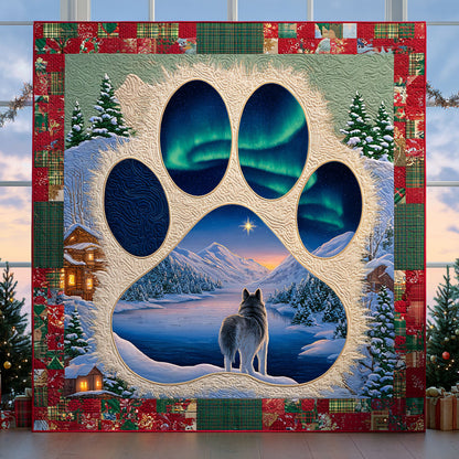 Christmas Pawprint CW0611006CL Quilt