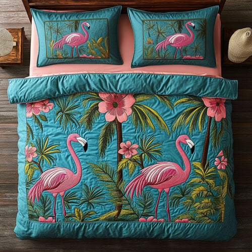 Flamingo Island Dream WY2406015CL Duvet Cover Set