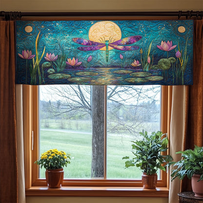 Lotus Dragonfly WX1705014CL Quilted Valance