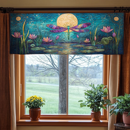 Lotus Dragonfly WX1705014CL Quilted Valance