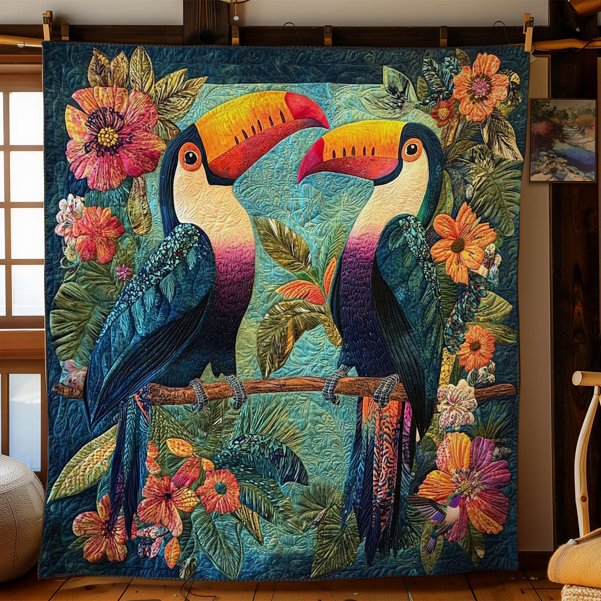 Tropical Toucans Delight WN0511001CL Quilt