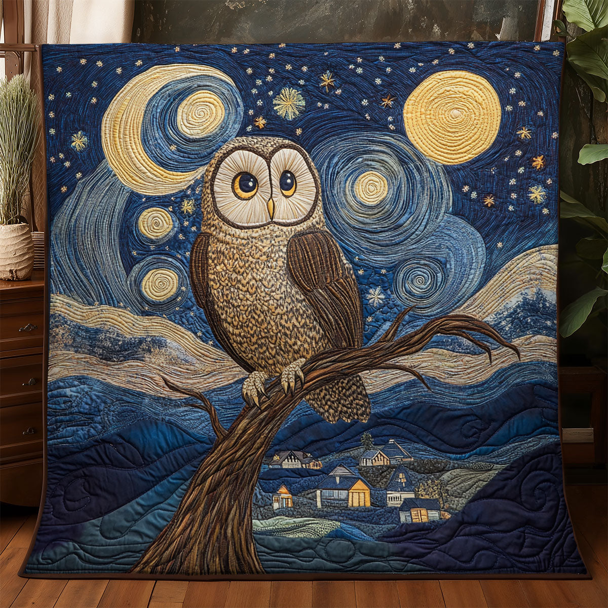 Owl Night WX0406043CL Quilt