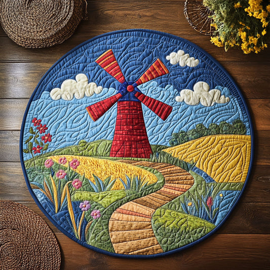 Hillside Mill WY1505026CL Quilted Round Mat