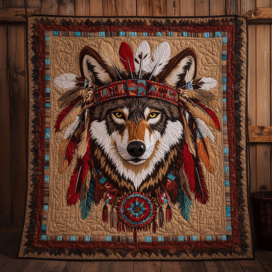 Wolf Native American CW2205443CL Quilt