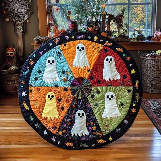 Echoes In Color WJ0708132CL Quilted Round Mat