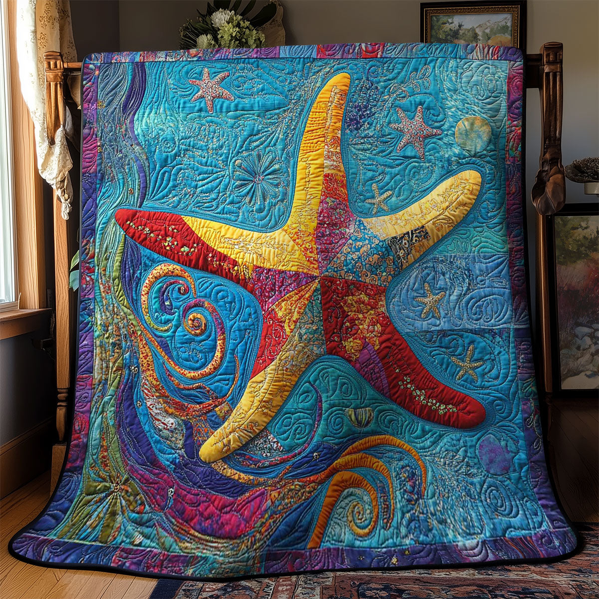 Starfish Whirl WN2503132CL Quilt