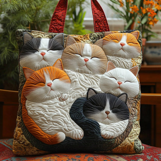 Cuddle Cat XR0210002CL Quilted Tote Bag