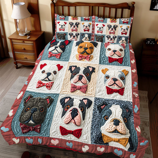 Cozy Bulldog WX2112054CL Duvet Cover Set