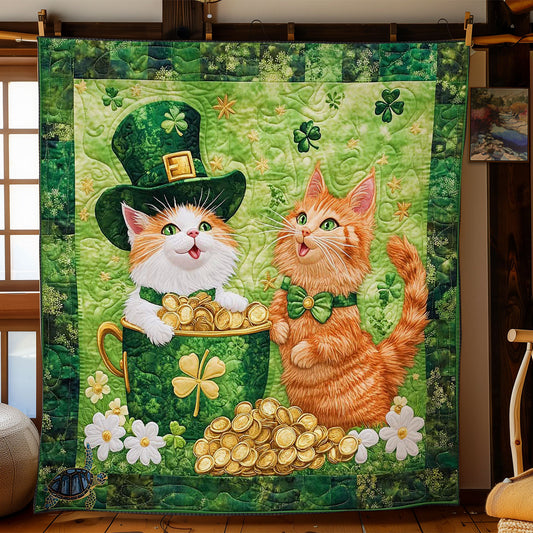 Shamrock Cat WN1912002CL Quilt