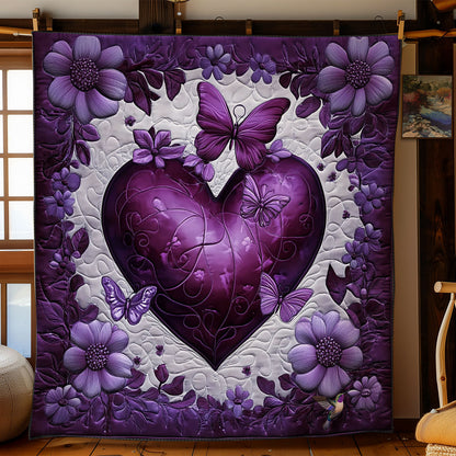 Purple Heart Garden WY2712053CL Quilt